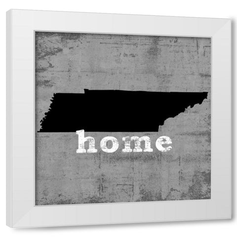 TennesseeÂ  White Modern Wood Framed Art Print by Wilson, Luke