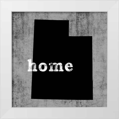 UtahÂ  White Modern Wood Framed Art Print by Wilson, Luke