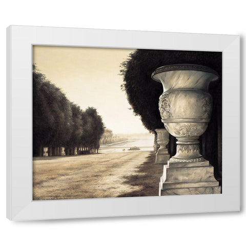Versailles II White Modern Wood Framed Art Print by Arellano, Migdalia