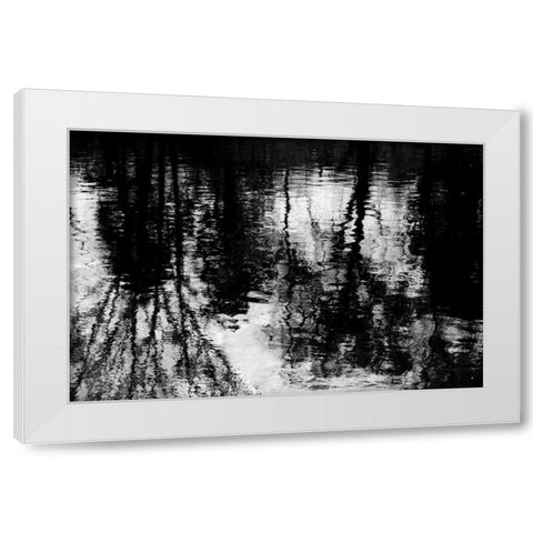 Reflecting White Modern Wood Framed Art Print by Barrett, Michael