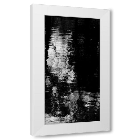 Reflecting Triptych III White Modern Wood Framed Art Print by Barrett, Michael