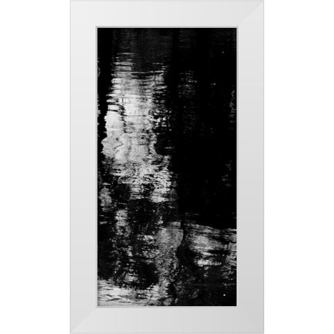 Reflecting Triptych III White Modern Wood Framed Art Print by Barrett, Michael