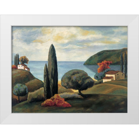 Bay View II White Modern Wood Framed Art Print by Cooper, Michael