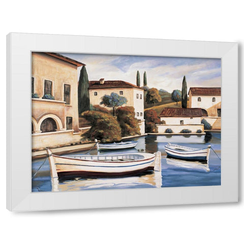 Lake Villa II White Modern Wood Framed Art Print by Cooper, Michael