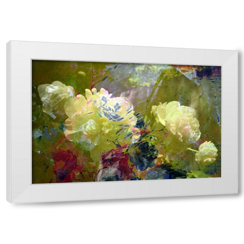 Garden Abstract  White Modern Wood Framed Art Print by Calkins, Michelle