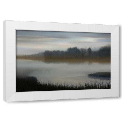Dawn White Modern Wood Framed Art Print by Clark, Madeline