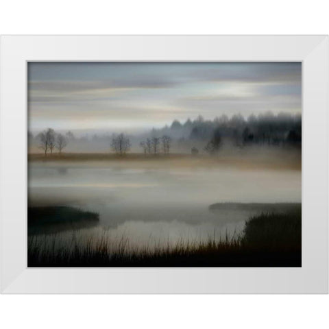 Early Morning White Modern Wood Framed Art Print by Clark, Madeline
