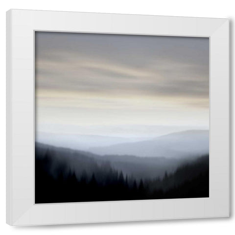 Mountain Vista I White Modern Wood Framed Art Print by Clark, Madeline
