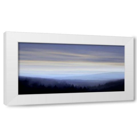 Panorama I White Modern Wood Framed Art Print by Clark, Madeline