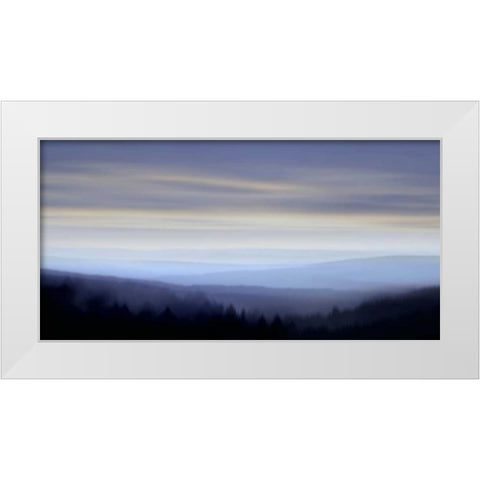 Panorama I White Modern Wood Framed Art Print by Clark, Madeline