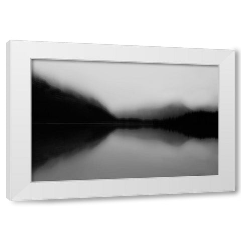 Mist on the Lake White Modern Wood Framed Art Print by Clark, Madeline