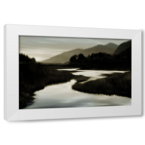 River at Day Break II White Modern Wood Framed Art Print by Clark, Madeline