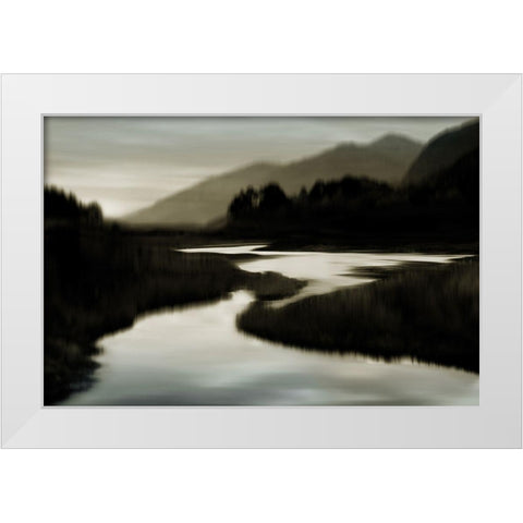 River at Day Break II White Modern Wood Framed Art Print by Clark, Madeline