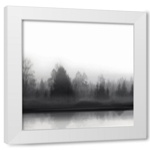 At Dawn BW II White Modern Wood Framed Art Print by Clark, Madeline