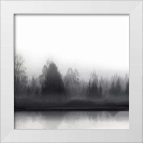 At Dawn BW II White Modern Wood Framed Art Print by Clark, Madeline