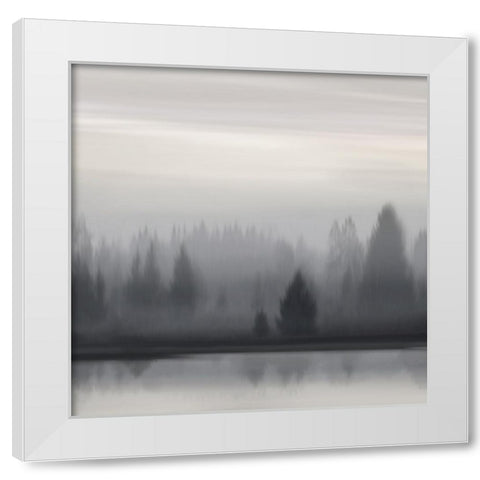 At Dawn Neutral I White Modern Wood Framed Art Print by Clark, Madeline
