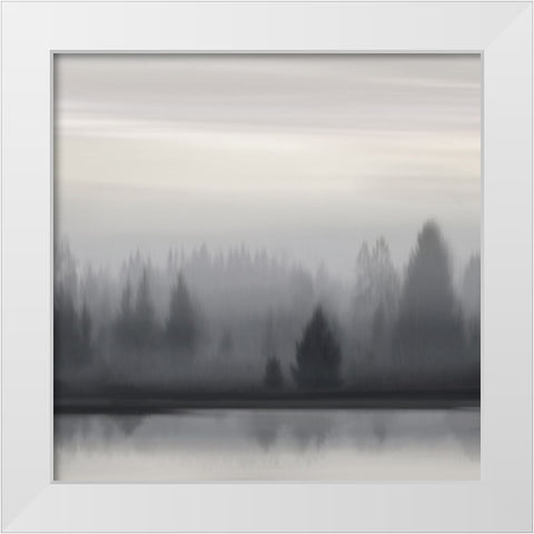 At Dawn Neutral I White Modern Wood Framed Art Print by Clark, Madeline