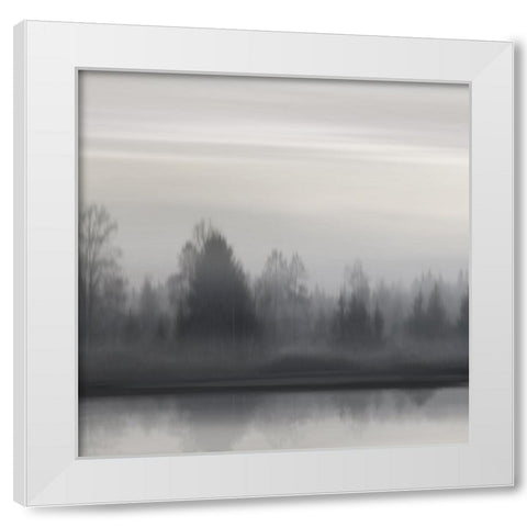 At Dawn Neutral II White Modern Wood Framed Art Print by Clark, Madeline