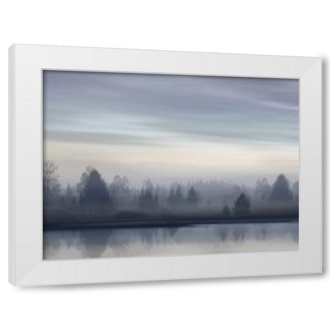 First Light II White Modern Wood Framed Art Print by Clark, Madeline