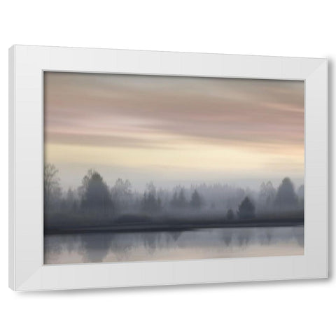 First Light IV White Modern Wood Framed Art Print by Clark, Madeline