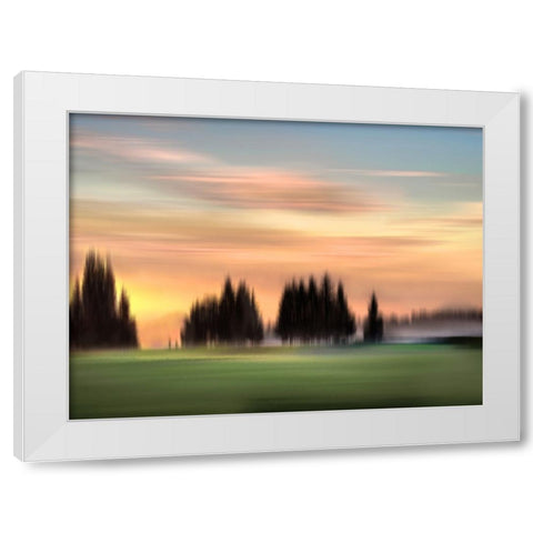 New Day Light White Modern Wood Framed Art Print by Clark, Madeline