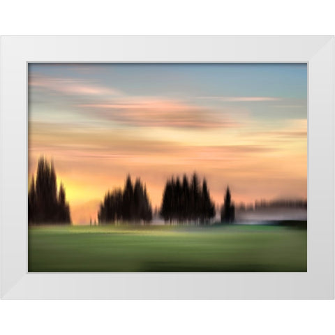 New Day Light White Modern Wood Framed Art Print by Clark, Madeline