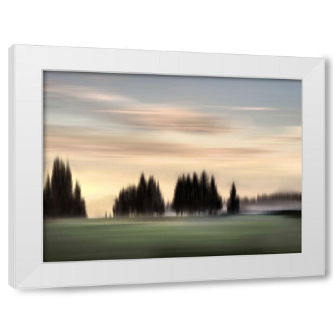 New Day Soft White Modern Wood Framed Art Print by Clark, Madeline