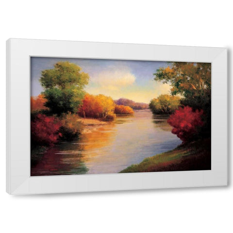The Morning Light II White Modern Wood Framed Art Print by Bolton, Melissa