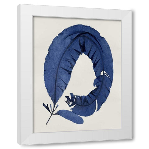 Sea Life - Indigo I White Modern Wood Framed Art Print by Miller, Melonie