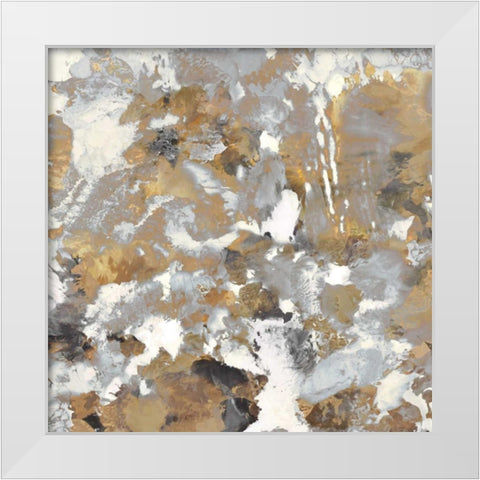 Dynamic III White Modern Wood Framed Art Print by Garcia, Mimi