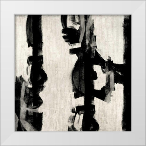 Here and Now I White Modern Wood Framed Art Print by Hansen, Max
