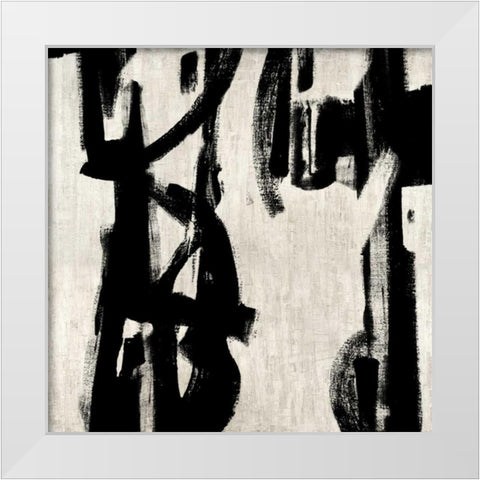 Here and Now II White Modern Wood Framed Art Print by Hansen, Max