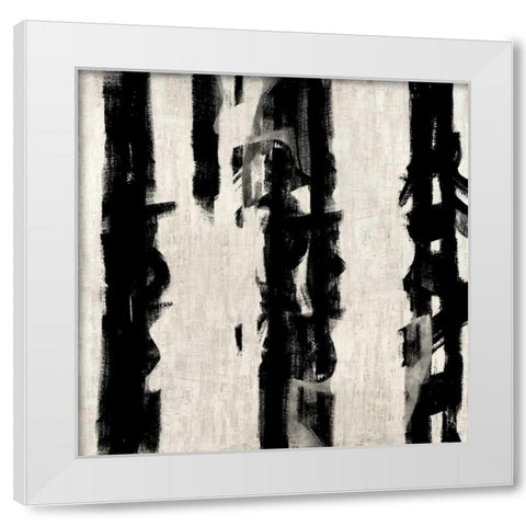Here and Now III White Modern Wood Framed Art Print by Hansen, Max