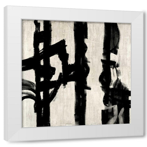 Here and Now IV White Modern Wood Framed Art Print by Hansen, Max