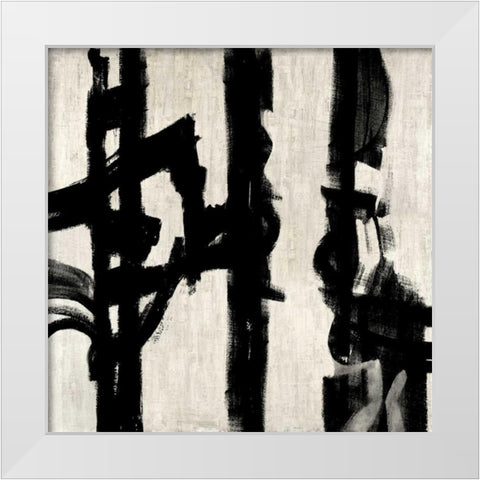 Here and Now IV White Modern Wood Framed Art Print by Hansen, Max