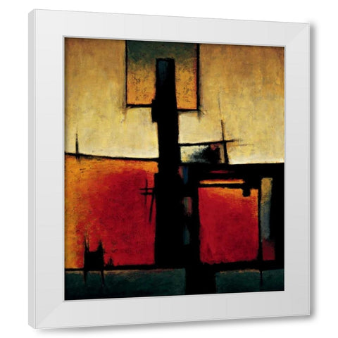 On the Edge II White Modern Wood Framed Art Print by Hansen, Max