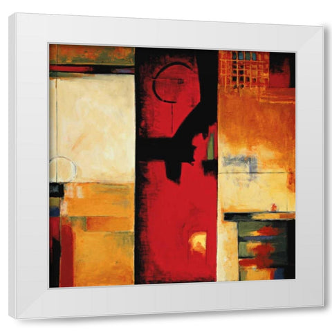 The Divide I White Modern Wood Framed Art Print by Hansen, Max