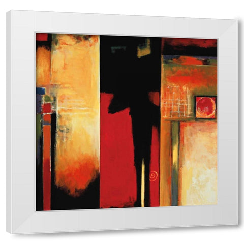 The Divide II White Modern Wood Framed Art Print by Hansen, Max