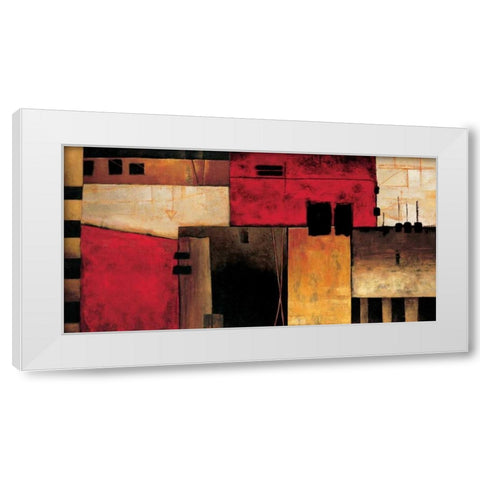 On the Horizon White Modern Wood Framed Art Print by Hansen, Max