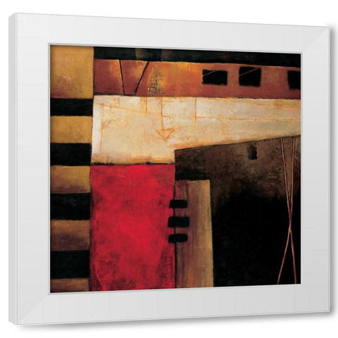 Destination II White Modern Wood Framed Art Print by Hansen, Max