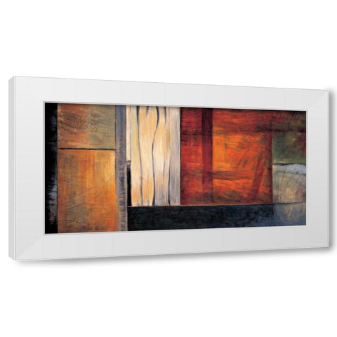 Global Perspective I White Modern Wood Framed Art Print by Hansen, Max