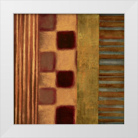 Juxtapose II White Modern Wood Framed Art Print by Hansen, Max