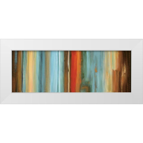 Flow I White Modern Wood Framed Art Print by Hansen, Max