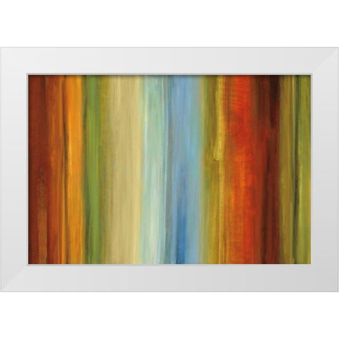 Wavelength II White Modern Wood Framed Art Print by Hansen, Max
