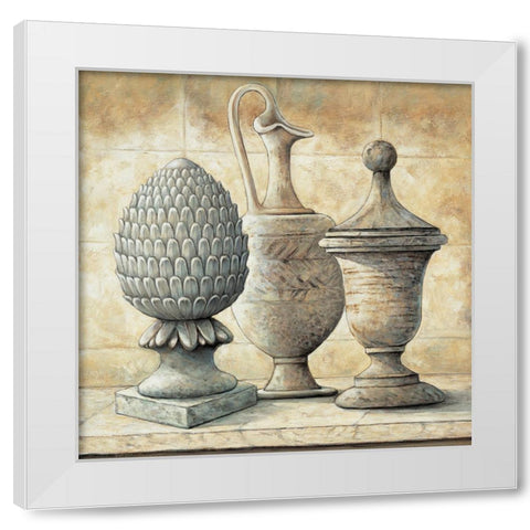 Golden Classic II White Modern Wood Framed Art Print by Garnier, Michael