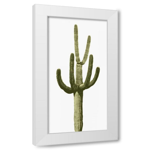 Saguaro III White Modern Wood Framed Art Print by Jensen, Mia