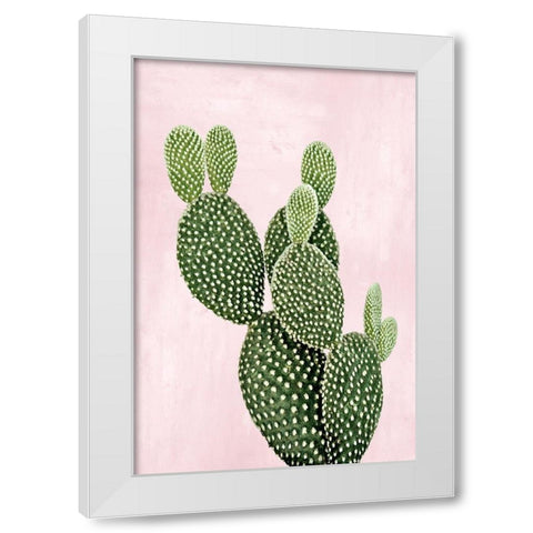 Cactus on Pink V White Modern Wood Framed Art Print by Jensen, Mia