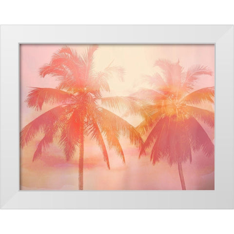 Palm Breeze II White Modern Wood Framed Art Print by Jensen, Mia