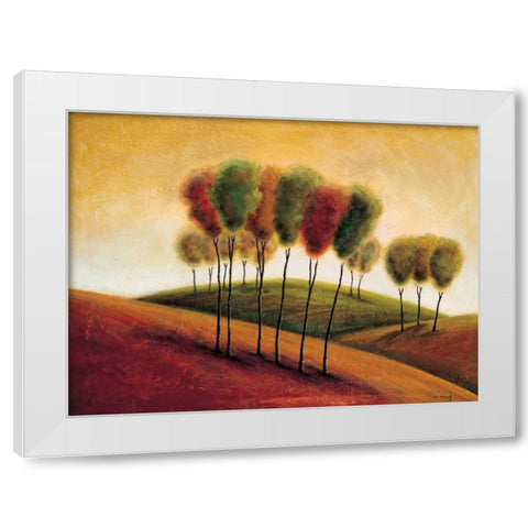 A New Morning I White Modern Wood Framed Art Print by Klung, Mike