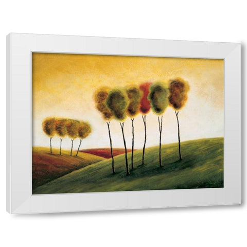 A New Morning II White Modern Wood Framed Art Print by Klung, Mike
